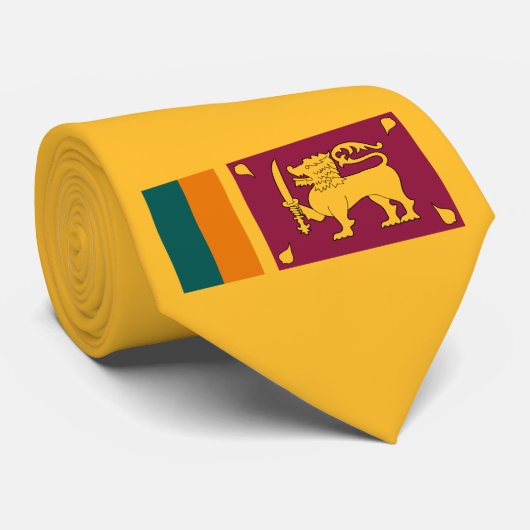 Vlag van Sri Lanka Stropdas (Opgerold)