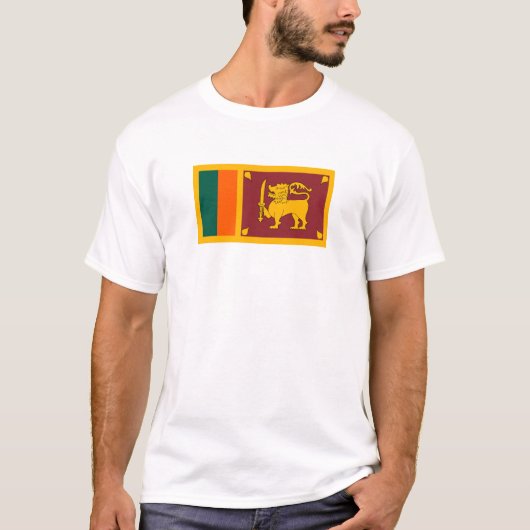 Vlag van Sri Lanka T-shirt (Voorkant)