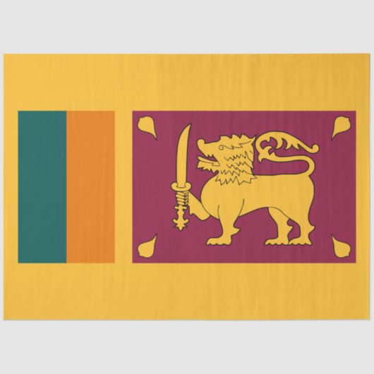 Vlag van Sri Lanka Tissuepapier (Voorkant)