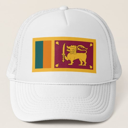 Vlag van Sri Lanka Trucker Pet (Voorkant)