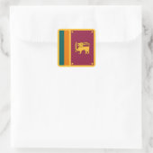 Vlag van Sri Lanka Vierkante Sticker (Tas)