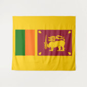 Vlag van Sri Lanka Wandkleed (Voorkant (horizontaal))