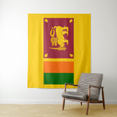 Vlag van Sri Lanka Wandkleed (In situ)