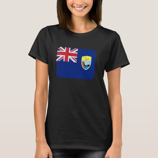 Vlag van St. Helena T-shirt (Voorkant)