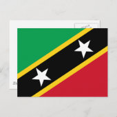Vlag van St. Kitts en Nevi Briefkaart (Voorkant / Achterkant)