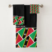 VLAG VAN ST KITTS NEVIS BAD HANDDOEK (Insitu)