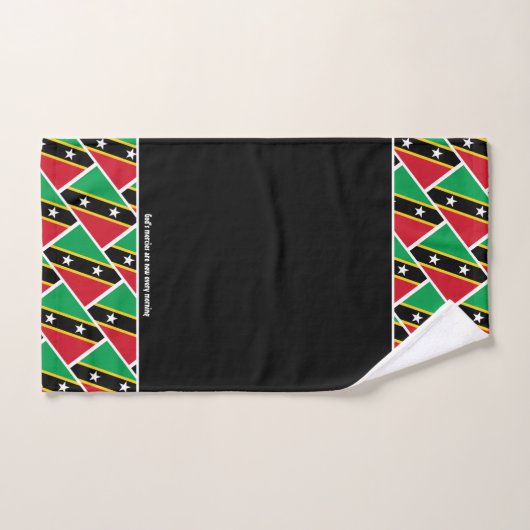 VLAG VAN ST KITTS NEVIS BAD HANDDOEK (Handdoek)
