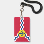 Vlag van St. Louis, Missouri Badge (Voorzijde met lanyard)