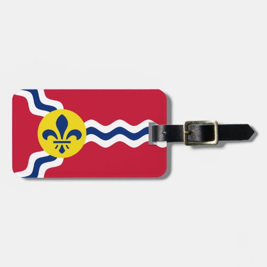 Vlag van St. Louis, Missouri Bagagelabel (Voorkant horizontaal)