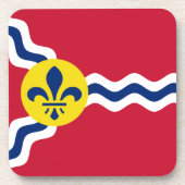 Vlag van St. Louis, Missouri Beverage Coaster Bier Onderzetter (Voorkant)