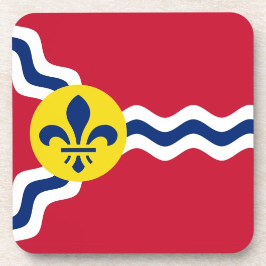 Vlag van St. Louis, Missouri Beverage Coaster Bier Onderzetter (Voorkant)