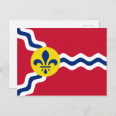Vlag van St. Louis, Missouri Briefkaart (Voorkant / Achterkant)