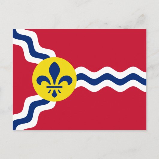Vlag van St. Louis, Missouri Briefkaart (Voorkant)