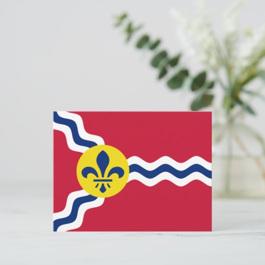 Vlag van St. Louis, Missouri Briefkaart (Staand voorkant)