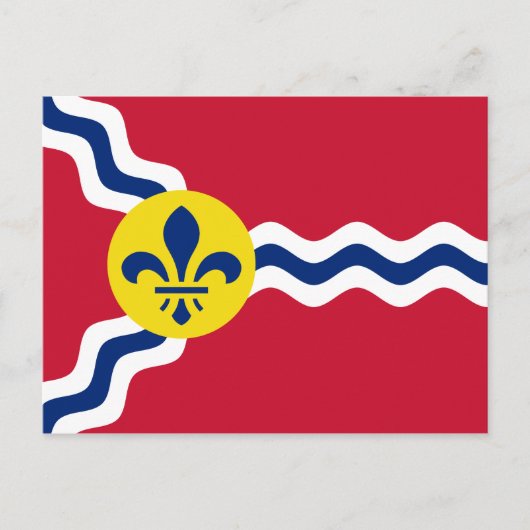 Vlag van St. Louis, Missouri Briefkaart (Voorkant)