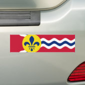 Vlag van St. Louis, Missouri Bumpersticker (Op auto)
