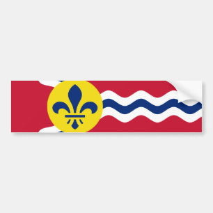Vlag van St. Louis, Missouri Bumpersticker