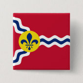 Vlag van St. Louis, Missouri Button (Voorkant)