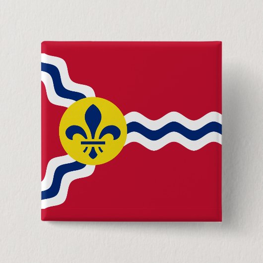 Vlag van St. Louis, Missouri Button (Voorkant)