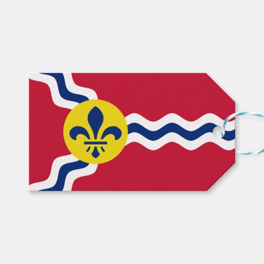 Vlag van St. Louis (Missouri) Cadeaulabel (Voorkant (Horizontaal))
