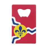 Vlag van St. Louis, Missouri-creditcard Bottle Ope Creditkaart Flessenopener (Voorkant)
