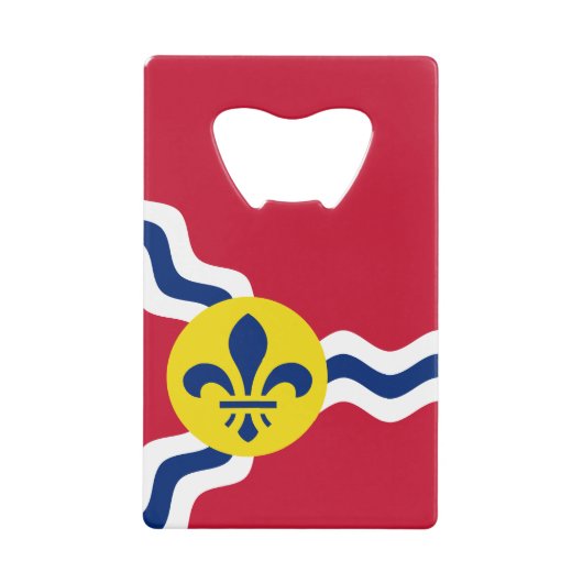 Vlag van St. Louis, Missouri-creditcard Bottle Ope Creditkaart Flessenopener (Voorkant)