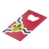 Vlag van St. Louis, Missouri-creditcard Bottle Ope Creditkaart Flessenopener (Voorkant Gekanteld)