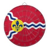 Vlag van St. Louis, Missouri Dartboard Dartbord (Voorkant)