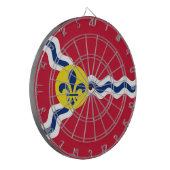 Vlag van St. Louis, Missouri Dartboard Dartbord (Voorkant Links)