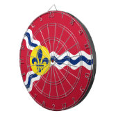 Vlag van St. Louis (Missouri) Dartbord (Voorkant Rechts)