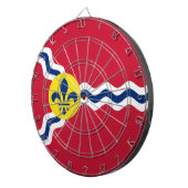 Vlag van St. Louis, Missouri Dartbord (Voorkant Rechts)