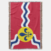 Vlag van St. Louis, Missouri Deken (Voorkant Verticaal)