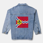 Vlag van St. Louis, Missouri Denim Jacket (Achterkant)