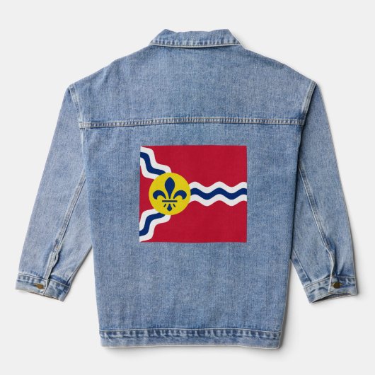 Vlag van St. Louis, Missouri Denim Jacket (Achterkant)