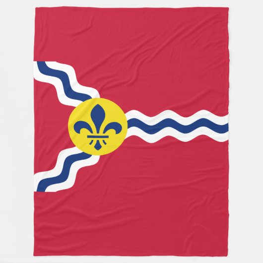 Vlag van St. Louis, Missouri Fleece Blanket (Voorkant)