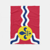 Vlag van St.Louis, Missouri Fleece Deken (Voorkant)