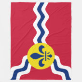 Vlag van St. Louis (Missouri) Fleece Deken (Voorkant)