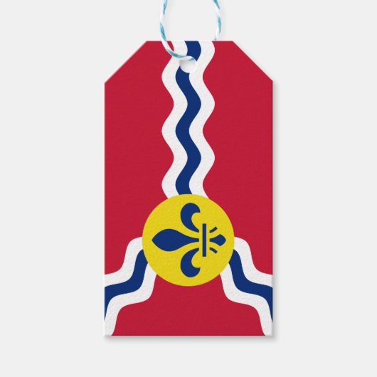 Vlag van St. Louis, Missouri Gift Labels Cadeaulabel (Voorkant)