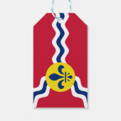 Vlag van St. Louis, Missouri Gift Labels Cadeaulabel (Achterkant)