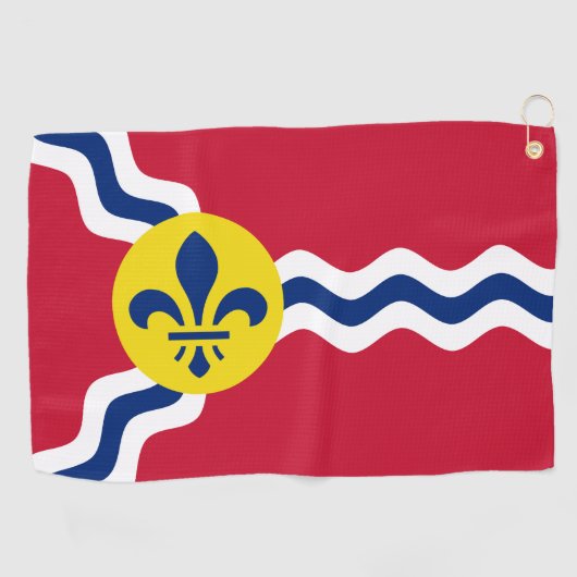Vlag van St. Louis, Missouri Golfhanddoek (Horizontaal)