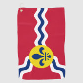 Vlag van St. Louis, Missouri Golfhanddoek (Voorkant)