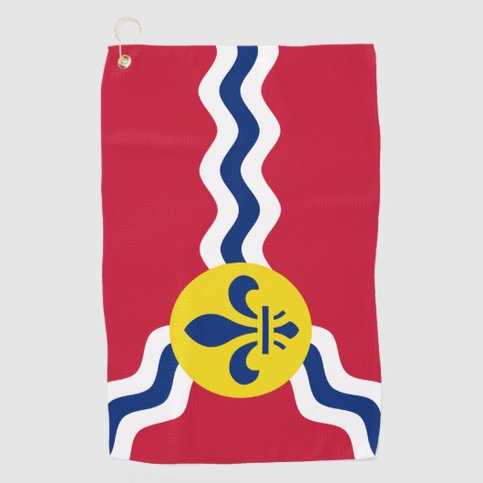 Vlag van St. Louis, Missouri Golfhanddoek (Voorkant)