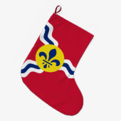 Vlag van St. Louis (Missouri) Grote Kerstsok (Voorkant (Hangend))