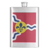Vlag van St. Louis, Missouri Hip Flask Flacon (Voorkant)