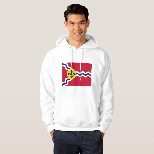 Vlag van St. Louis, Missouri Hoodie (Voorkant volledig)