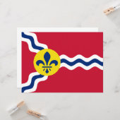 Vlag van St. Louis (Missouri) Kaart (Voorkant / Achterkant in situ)