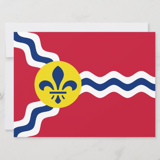 Vlag van St. Louis (Missouri) Kaart (Voorkant)
