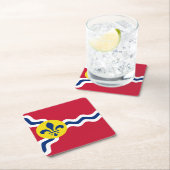 Vlag van St. Louis, Missouri Kartonnen Onderzetters (Insitu)