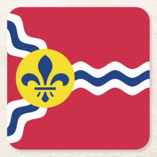 Vlag van St. Louis, Missouri Kartonnen Onderzetters