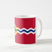Vlag van St. Louis (Missouri) Koffiemok (Voorkant rechts)
